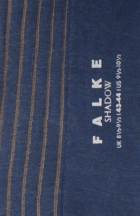 Мужские хлопковые носки shadow FALKE синего цвета, арт. 14648. | Фото 2 (Материал внешний: Хлопок; Кросс-КТ: бельё)