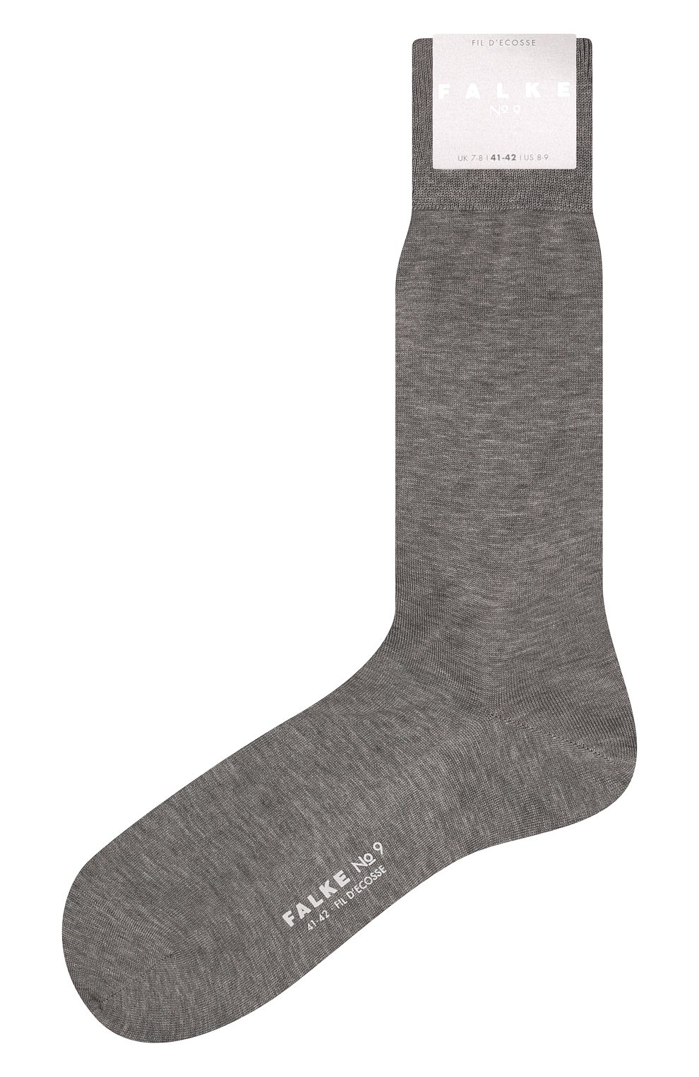 Мужские хлопковые носки FALKE серого цвета, арт. 14651. | Фото 1 (Кросс-КТ: бельё; Материал внешний: Хлопок)