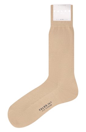 Мужские хлопковые носки FALKE бежевого цвета, арт. 14651. | Фото 1 (Материал внешний: Хлопок; Кросс-КТ: бельё)