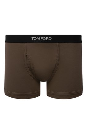 Мужские хлопковые боксеры TOM FORD хаки цвета по цене 6305 руб., арт. T4LC31040 | Фото 1 Мужские хлопковые боксеры TOM FORD хаки цвета, арт. T4LC31040 | Фото 1 (Материал внешний: Хлопок; Мужское Кросс-КТ: Трусы; Кросс-КТ: бельё)