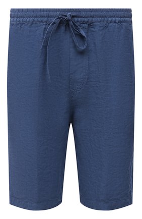 Мужские льняные шорты 120% LINO синего цвета по цене 24350 руб., арт. V0M29CM/0253/000 | Фото 1 Мужские льняные шорты 120% LINO синего цвета, арт. V0M29CM/0253/000 | Фото 1 (Материал внешний: Лен; Длина Шорты М: Ниже колена; Мужское Кросс-КТ: Шорты-одежда; Принт: Без принта; Стили: Кэжуэл; Случай: Повседневный)