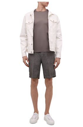 Мужская хлопковая футболка CORNELIANI коричневого цвета по цене 22550 руб., арт. 89G500-2125000/00 | Фото 2 Мужская хлопковая футболка CORNELIANI коричневого цвета, арт. 89G500-2125000/00 | Фото 2 (Длина (для топов): Стандартные; Рукава: Короткие; Материал внешний: Хлопок; Принт: Без принта; Стили: Кэжуэл)