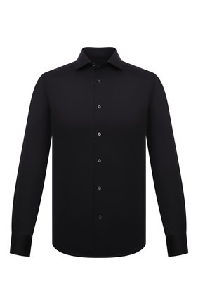 Мужская хлопковая рубашка CORNELIANI черного цвета по цене 25800 руб., арт. 89P112-2111214/00 | Фото 1 Мужская хлопковая рубашка CORNELIANI черного цвета, арт. 89P112-2111214/00 | Фото 1 (Рукава: Длинные; Длина (для топов): Стандартные; Материал внешний: Хлопок; Случай: Формальный; Манжеты: На пуговицах; Воротник: Акула; Рубашки М: Regular Fit; Принт: Однотонные; Стили: Классический)