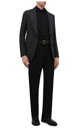 Мужская хлопковая рубашка CORNELIANI черного цвета по цене 25800 руб., арт. 89P112-2111214/00 | Фото 2 Мужская хлопковая рубашка CORNELIANI черного цвета, арт. 89P112-2111214/00 | Фото 2 (Рукава: Длинные; Длина (для топов): Стандартные; Материал внешний: Хлопок; Случай: Формальный; Манжеты: На пуговицах; Воротник: Акула; Рубашки М: Regular Fit; Принт: Однотонные; Стили: Классический)