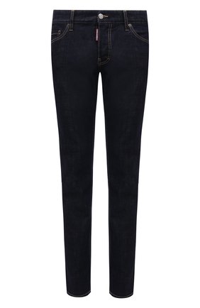 Мужские джинсы DSQUARED2 темно-синего цвета по цене 35350 руб., арт. S74LB1079/S30664 | Фото 1 Мужские джинсы DSQUARED2 темно-синего цвета, арт. S74LB1079/S30664 | Фото 1 (Длина (брюки, джинсы): Стандартные; Материал внешний: Хлопок, Деним; Кросс-КТ: Деним; Силуэт М (брюки): Узкие; Стили: Кэжуэл)
