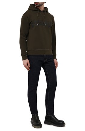 Мужские джинсы DSQUARED2 темно-синего цвета по цене 35350 руб., арт. S74LB1079/S30664 | Фото 2 Мужские джинсы DSQUARED2 темно-синего цвета, арт. S74LB1079/S30664 | Фото 2 (Длина (брюки, джинсы): Стандартные; Материал внешний: Хлопок, Деним; Кросс-КТ: Деним; Силуэт М (брюки): Узкие; Стили: Кэжуэл)