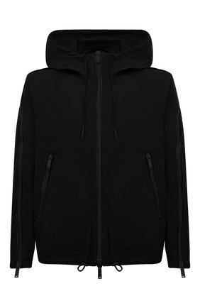 Мужская куртка DSQUARED2 черного цвета, арт. S74AM1224/S47858 | Фото 1 (Материал внешний: Синтетический материал; Длина (верхняя одежда): Короткие; Рукава: Длинные; Кросс-КТ: Ветровка, Куртка; Стили: Гранж)
