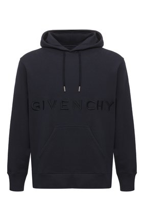 Мужской хлопковое худи GIVENCHY темно-синего цвета по цене 115500 руб., арт. BMJ0CQ3Y6V | Фото 1 Мужской хлопковое худи GIVENCHY темно-синего цвета, арт. BMJ0CQ3Y6V | Фото 1 (Длина (для топов): Стандартные; Рукава: Длинные; Материал внешний: Хлопок; Мужское Кросс-КТ: Худи-одежда; Принт: С принтом; Стили: Спорт-шик)
