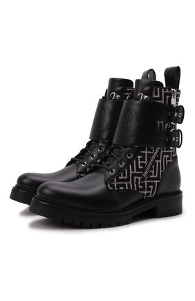Мужские кожаные ботинки phil ranger BALMAIN черного цвета по цене 156500 руб., арт. XM1TC180/TJML | Фото 1 Мужские кожаные ботинки phil ranger BALMAIN черного цвета, арт. XM1TC180/TJML | Фото 1 (Материал внутренний: Натуральная кожа; Материал внешний: Кожа; Подошва: Плоская; Мужское Кросс-КТ: Ботинки-обувь, Байкеры-обувь; Материал утеплителя: Без утеплителя)