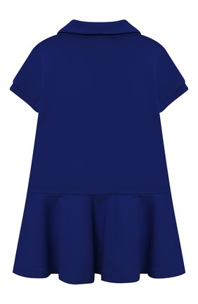 Детское хлопковое платье RALPH LAUREN синего цвета по цене 8875 руб., арт. 312856371 | Фото 2 Детское хлопковое платье RALPH LAUREN синего цвета, арт. 312856371 | Фото 2 (Материал внешний: Хлопок; Рукава: Короткие)