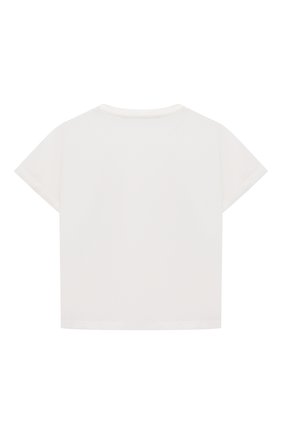 Детский хлопковая футболка VERSACE белого цвета, арт. 1000102/1A01577 | Фото 2