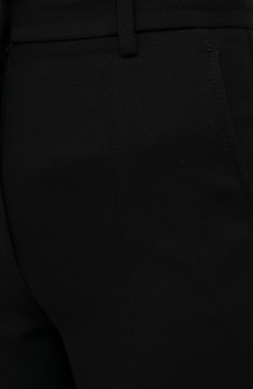Женские брюки из шерсти и шелка VALENTINO черного цвета, арт. XB3RB4M51CF | Фото 5 (Материал внешний: Шерсть, Шелк; Длина (брюки, джинсы): Стандартные; Женское Кросс-КТ: Брюки-одежда; Силуэт Ж (брюки и джинсы): Прямые; Региональные ограничения белый список (Axapta Mercury): RU; Стили: Кэжуэл)