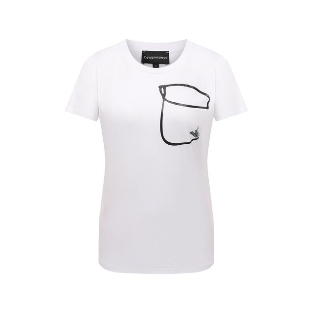 Хлопковая футболка Emporio Armani Белый 3L2T7H/2J95Z 5615961