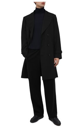 Мужские кожаные мокасины pavel BALLY темно-синего цвета, арт. 600260/23037 | Фото 2 (Материал внутренний: Натуральная кожа; Материал внешний: Кожа; Стили: Кэжуэл)