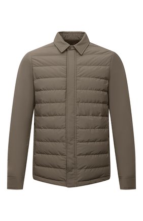 Мужская пуховая куртка ERMENEGILDO ZEGNA хаки цвета по цене 218500 руб., арт. UWT35/W114B | Фото 1 Мужская пуховая куртка ERMENEGILDO ZEGNA хаки цвета, арт. UWT35/W114B | Фото 1 (Материал подклада: Синтетический материал; Материал внешний: Синтетический материал; Материал утеплителя: Пух и перо; Рукава: Длинные; Длина (верхняя одежда): Короткие; Кросс-КТ: Куртка; Стили: Милитари; Региональные ограничения белый список (Axapta Mercury): RU; Мужское Кросс-КТ: Куртка-верхняя одежда)