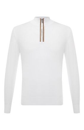 Мужской хлопковый джемпер CANALI белого цвета по цене 46850 руб., арт. C0849/MK01440 | Фото 1 Мужской хлопковый джемпер CANALI белого цвета, арт. C0849/MK01440 | Фото 1 (Длина (для топов): Стандартные; Материал внешний: Хлопок; Рукава: Длинные; Мужское Кросс-КТ: Джемперы; Вырез: Круглый; Принт: Без принта; Стили: Кэжуэл)