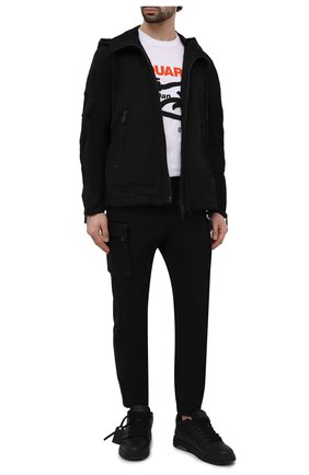 Мужская хлопковая футболка DSQUARED2 белого цвета по цене 23100 руб., арт. S74GD0990/S23009 | Фото 2 Мужская хлопковая футболка DSQUARED2 белого цвета, арт. S74GD0990/S23009 | Фото 2 (Длина (для топов): Стандартные; Материал внешний: Хлопок; Рукава: Короткие; Принт: С принтом; Стили: Гранж)