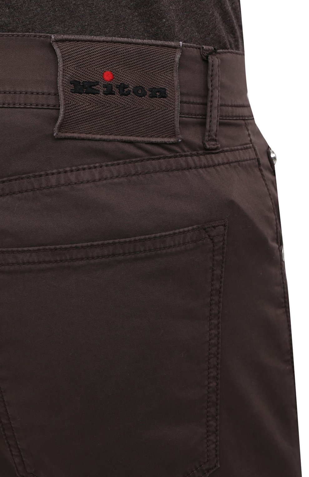 Хлопковые брюки Kiton UPNJSJ0751A Фото 5