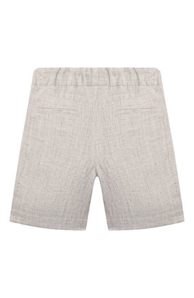 Детские льняные шорты BRUNELLO CUCINELLI кремвого цвета по цене 32400 руб., арт. BH238P902C | Фото 2 Детские льняные шорты BRUNELLO CUCINELLI кремвого цвета, арт. BH238P902C | Фото 2 (Материал внешний: Лен; Ростовка одежда: 12 лет | 152 см)