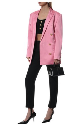 Женский жакет из вискозы balmain x barbie BALMAIN светло-розового цвета по цене 239500 руб., арт. XF2SH010/VB01 | Фото 2 Женский жакет из вискозы balmain x barbie BALMAIN светло-розового цвета, арт. XF2SH010/VB01 | Фото 2 (Материал подклада: Вискоза; Материал внешний: Вискоза; Рукава: Длинные; Длина (для топов): Удлиненные; Стили: Гламурный; 1-2-бортные: Двубортные; Женское Кросс-КТ: Жакет-одежда; Случай: Вечерний)