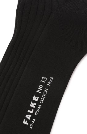 Мужские хлопковые носки FALKE черного цвета, арт. 14669. | Фото 2 (Материал внешний: Хлопок; Кросс-КТ: бельё)
