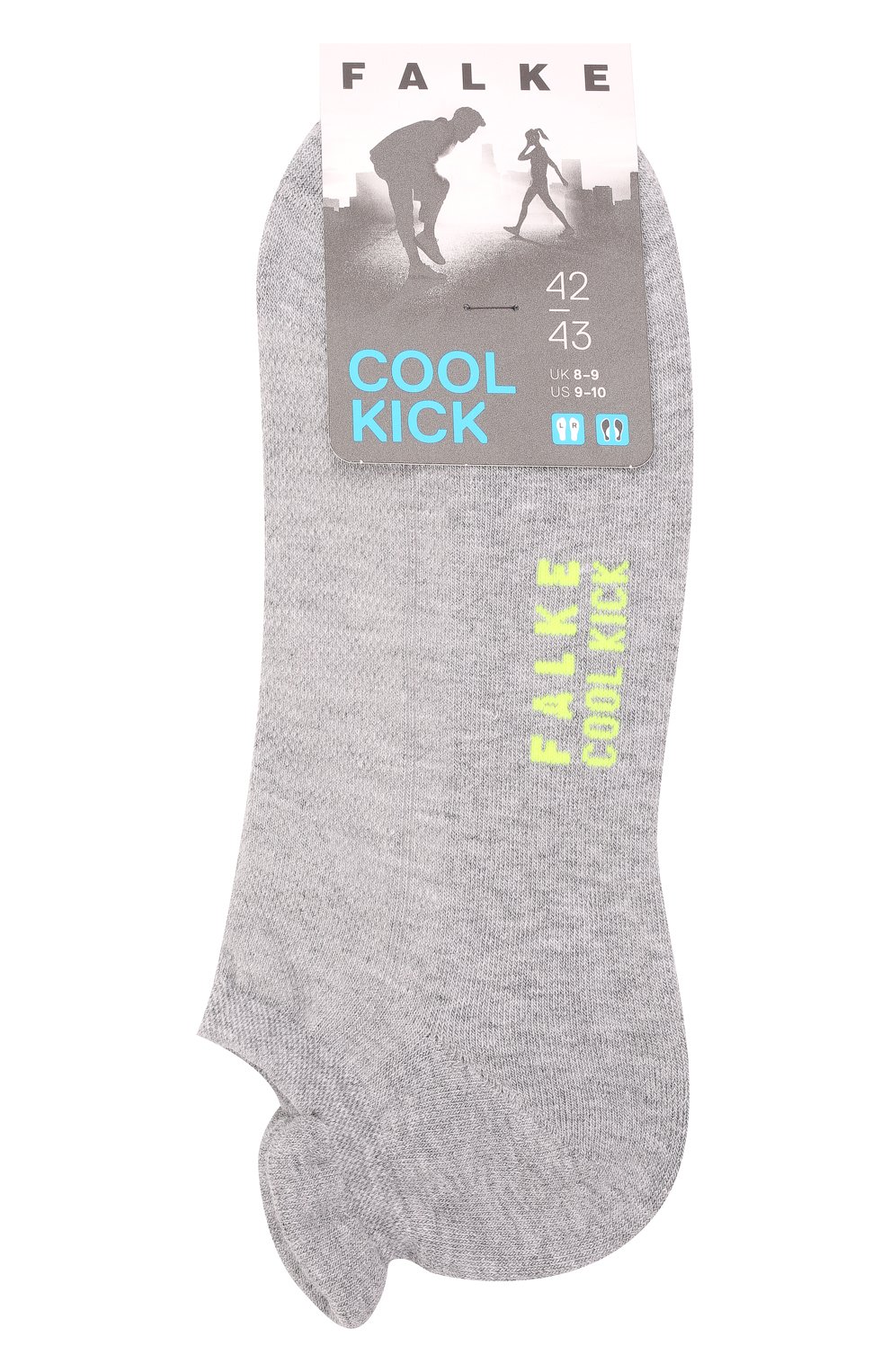 Мужские носки FALKE светло-серого цвета, арт. 16609. | Фото 1 (Кросс-КТ: бельё; Материал внешний: Синтетический материал)
