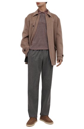 Мужское поло из хлопка и льна ERMENEGILDO ZEGNA бордового цвета по цене 59950 руб., арт. UZ314/753 | Фото 2 Мужское поло из хлопка и льна ERMENEGILDO ZEGNA бордового цвета, арт. UZ314/753 | Фото 2 (Материал внешний: Хлопок, Лен; Длина (для топов): Стандартные; Рукава: Короткие; Застежка: Пуговицы; Стили: Кэжуэл)
