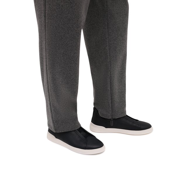 фото Кожаные кеды triple stitch zegna couture