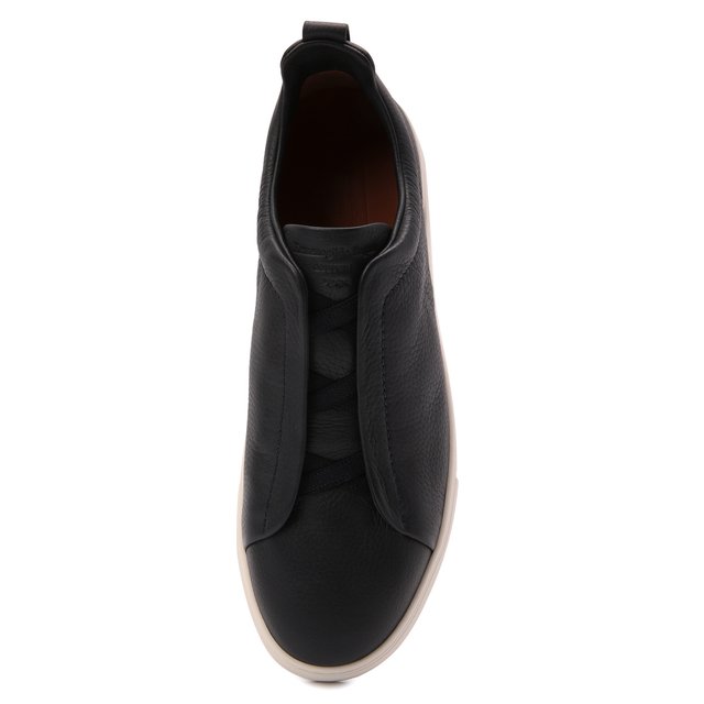 фото Кожаные кеды triple stitch zegna couture