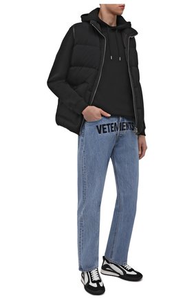 Мужские комбинированные кроссовки legend DSQUARED2 черно-белого цвета по цене 42450 руб., арт. SNM0196 13220001 | Фото 2 Мужские комбинированные кроссовки legend DSQUARED2 черно-белого цвета, арт. SNM0196 13220001 | Фото 2 (Подошва: Массивная; Материал внешний: Кожа; Материал внутренний: Натуральная кожа; Материал утеплителя: Без утеплителя; Стили: Классический)