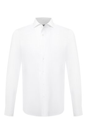 Мужская хлопковая сорочка CORNELIANI белого цвета по цене 26900 руб., арт. 89P156-2111270/00 | Фото 1 Мужская хлопковая сорочка CORNELIANI белого цвета, арт. 89P156-2111270/00 | Фото 1 (Рукава: Длинные; Материал внешний: Хлопок; Длина (для топов): Стандартные; Случай: Формальный; Манжеты: На пуговицах; Воротник: Акула; Рубашки М: Regular Fit; Принт: Однотонные; Стили: Классический)