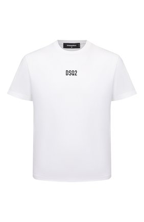 Мужская хлопковая футболка DSQUARED2 белого цвета по цене 23100 руб., арт. S74GD0997/S23009 | Фото 1 Мужская хлопковая футболка DSQUARED2 белого цвета, арт. S74GD0997/S23009 | Фото 1 (Материал внешний: Хлопок; Рукава: Короткие; Длина (для топов): Стандартные; Принт: С принтом; Стили: Гранж)