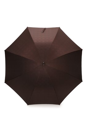 Мужской зонт-трость PASOTTI OMBRELLI темно-коричневого цвета, арт. 142/MILF0RD/5 | Фото 1 (Материал: Синтетический материал, Текстиль, Металл)