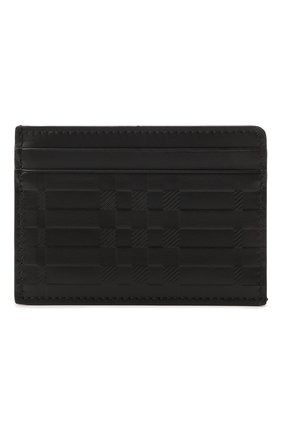 Мужской кожаный футляр для кредитных карт BURBERRY черного цвета, арт. 8049317 | Фото 1 (Материал: Натуральная кожа)