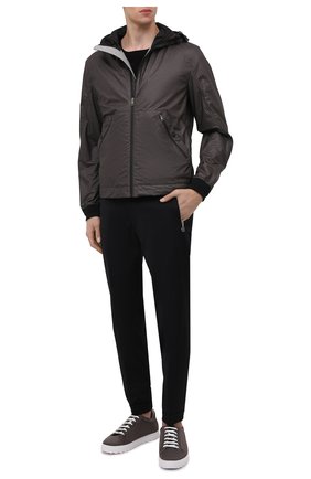 Мужская куртка из вискозы KITON темно-коричневого цвета по цене 335000 руб., арт. UW1132V0841A | Фото 2 Мужская куртка из вискозы KITON темно-коричневого цвета, арт. UW1132V0841A | Фото 2 (Длина (верхняя одежда): Короткие; Материал подклада: Синтетический материал; Материал внешний: Вискоза; Рукава: Длинные; Кросс-КТ: Куртка, Ветровка; Стили: Кэжуэл)