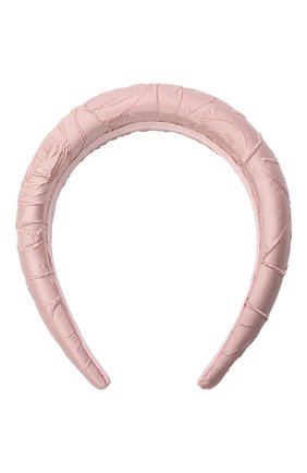 Женский ободок для волос FLOWER ME светло-розового цвета по цене 11000 руб., арт. HAIRBAND-JK016010L | Фото 1 Женский ободок для волос FLOWER ME светло-розового цвета, арт. HAIRBAND-JK016010L | Фото 1 (Материал: Текстиль)