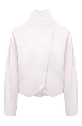 Женская джинсовая куртка ISABEL MARANT белого цвета по цене 55700 руб., арт. VE1544-22P022I/PAULINE | Фото 1 Женская джинсовая куртка ISABEL MARANT белого цвета, арт. VE1544-22P022I/PAULINE | Фото 1 (Рукава: Длинные; Материал внешний: Хлопок, Деним; Длина (верхняя одежда): Короткие; Стили: Минимализм; Кросс-КТ: Деним, Куртка)
