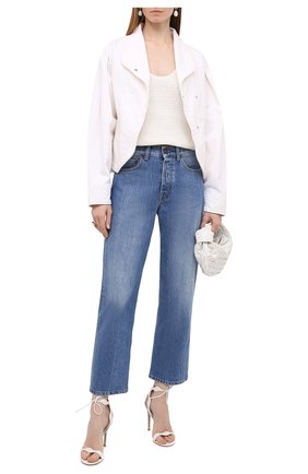 Женская джинсовая куртка ISABEL MARANT белого цвета по цене 55700 руб., арт. VE1544-22P022I/PAULINE | Фото 2 Женская джинсовая куртка ISABEL MARANT белого цвета, арт. VE1544-22P022I/PAULINE | Фото 2 (Рукава: Длинные; Материал внешний: Хлопок, Деним; Длина (верхняя одежда): Короткие; Стили: Минимализм; Кросс-КТ: Деним, Куртка)