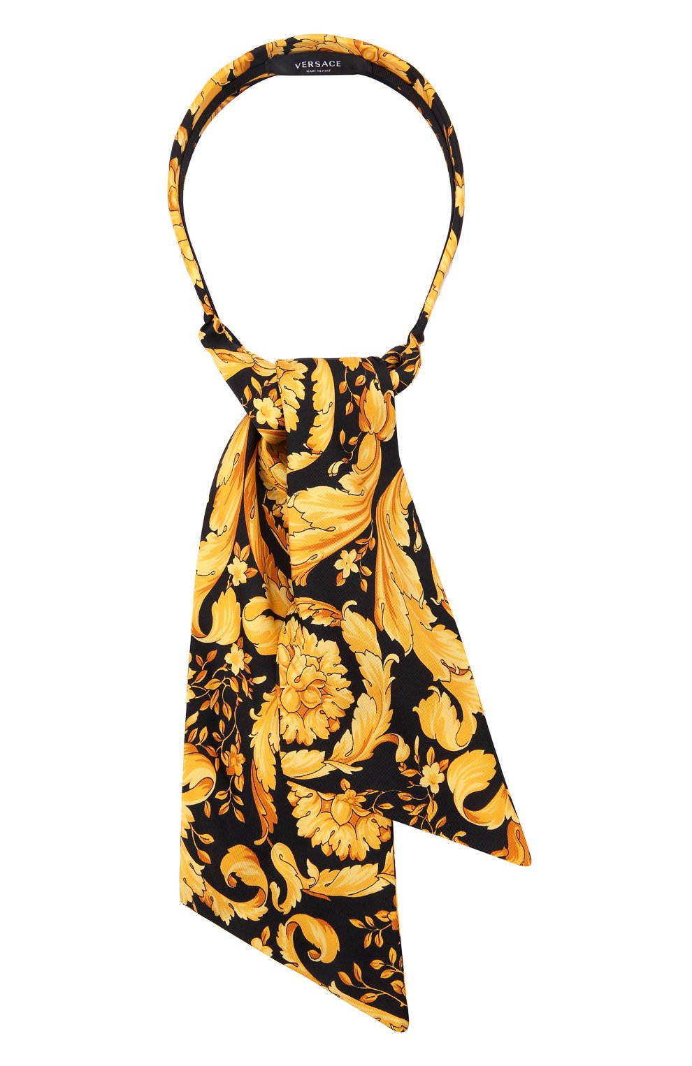 Женский черный ободок для волос VERSACE — купить за 24200