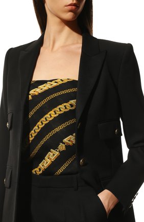 Женский платок VERSACE черного цвета, арт. 1001599/1A03000 | Фото 2 (Материал: Текстиль)