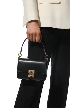 Женская сумка 4g small GIVENCHY черного цвета по цене 138000 руб., арт. BB50M1B15T | Фото 2 Женская сумка 4g small GIVENCHY черного цвета, арт. BB50M1B15T | Фото 2 (Материал: Натуральная кожа; Ремень/цепочка: На ремешке; Размер: small; Сумки-технические: Сумки через плечо)