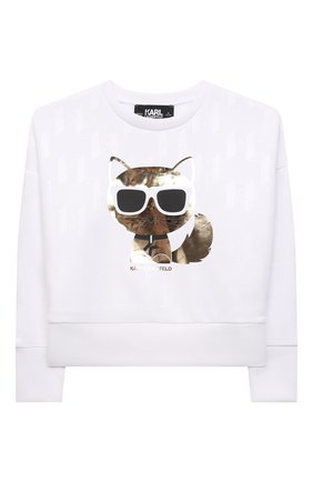 Детский свитшот KARL LAGERFELD KIDS белого цвета по цене 14250 руб., арт. Z15371 | Фото 1 Детский свитшот KARL LAGERFELD KIDS белого цвета, арт. Z15371 | Фото 1 (Материал внешний: Синтетический материал; Рукава: Длинные; Девочки Кросс-КТ: Свитшот-одежда; Ростовка одежда: 9 лет | 134 см, 12 лет | 152 см, 13 - 15 лет | 158 см, 16 лет | 164 см, 5 лет | 110 см, 7 лет | 122 см)