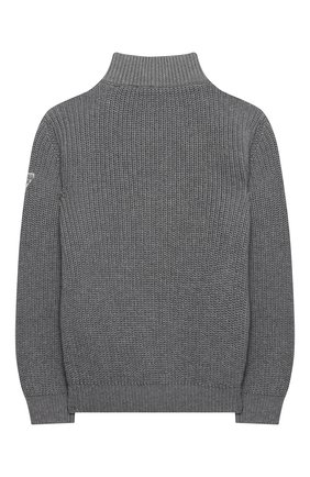 Детский хлопковый кардиган EMPORIO ARMANI серого цвета по цене 21650 руб., арт. 3L4M56/4M0HZ | Фото 2 Детский хлопковый кардиган EMPORIO ARMANI серого цвета, арт. 3L4M56/4M0HZ | Фото 2 (Материал внешний: Хлопок; Рукава: Длинные; Мальчики Кросс-КТ: Кардиган-одежда; Ростовка одежда: 10 - 11 лет | 140 - 146см, 13 - 15 лет | 158 см, 16 лет | 164 см, 4 года | 104 см, 5 лет | 110 см, 6 лет | 116 см, 7 лет | 122 см, 8 лет | 128 см)