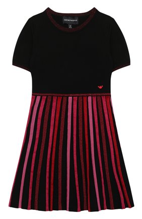 Детское платье из вискозы EMPORIO ARMANI красного цвета по цене 27500 руб., арт. 3L3A50/3M02Z | Фото 1 Детское платье из вискозы EMPORIO ARMANI красного цвета, арт. 3L3A50/3M02Z | Фото 1 (Материал внешний: Синтетический материал, Вискоза; Рукава: Короткие)