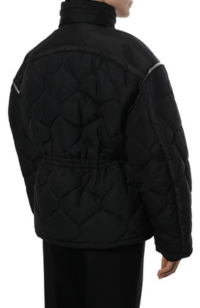 Женская утепленная куртка GIVENCHY черного цвета, арт. BW00EB144G | Фото 4 (Кросс-КТ: Куртка; Рукава: Длинные; Материал внешний: Синтетический материал; Стили: Спорт-шик; Длина (верхняя одежда): Короткие; Материал подклада: Вискоза)