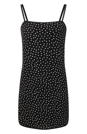 Женское платье из вискозы SAINT LAURENT черно-белого цвета по цене 124500 руб., арт. 688961/Y343W | Фото 1 Женское платье из вискозы SAINT LAURENT черно-белого цвета, арт. 688961/Y343W | Фото 1 (Материал внешний: Вискоза; Длина Ж (юбки, платья, шорты): Мини; Материал подклада: Шелк; Стили: Гламурный; Случай: Вечерний; Женское Кросс-КТ: Платье-одежда, Сарафаны)