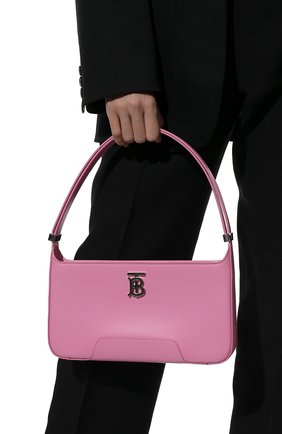 Женская сумка tb medium BURBERRY розового цвета, арт. 8049011 | Фото 2 (Размер: medium; Материал: Натуральная кожа; Сумки-технические: Сумки top-handle)