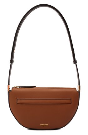 Женская сумка olympia mini BURBERRY коричневого цвета, арт. 8051488 | Фото 1 (Размер: mini; Ремень/цепочка: На ремешке; Материал: Натуральная кожа; Сумки-технические: Сумки через плечо)