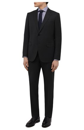 Мужская хлопковая сорочка TOM FORD синего цвета по цене 63650 руб., арт. 3FT132/94S3AX | Фото 2 Мужская хлопковая сорочка TOM FORD синего цвета, арт. 3FT132/94S3AX | Фото 2 (Воротник: Акула; Случай: Формальный; Стили: Классический; Манжеты: На пуговицах; Материал внешний: Хлопок; Рукава: Длинные; Длина (для топов): Стандартные; Принт: Клетка; Рубашки М: Slim Fit)