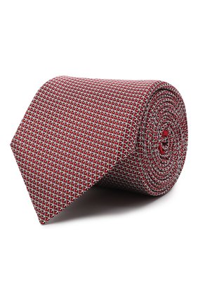Мужской шелковый галстук ERMENEGILDO ZEGNA красного цвета, арт. Z3D40T/100 | Фото 1 (Материал: Текстиль, Шелк; Принт: С принтом)
